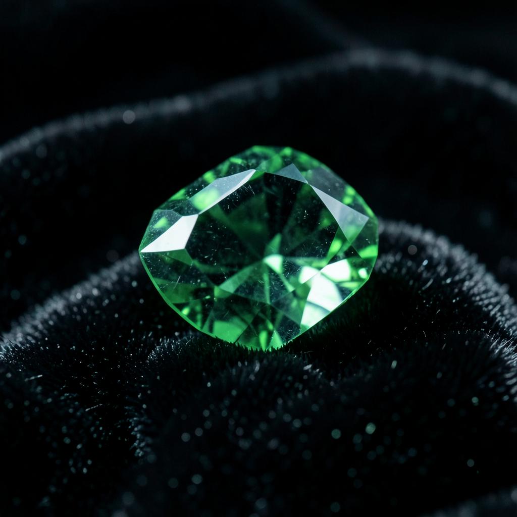 Émeraude taille émeraude de Muzo, vert vif